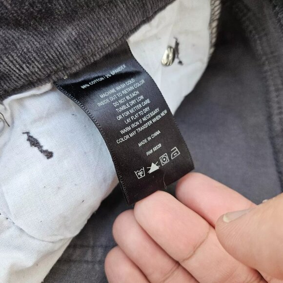 Kut from Kloth Women Pant Corduroy MIA TOOTHPICK Skinny Dark Brown Jeans Size 10 - Picture 9 of 11